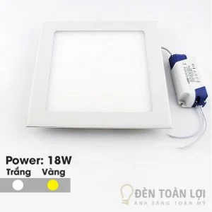 Đèn Âm Trần: Mẫu đèn led âm trần siêu mỏng 18W vuông