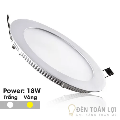 Đèn Âm Trần Mẫu đèn led âm trần siêu mỏng 18W tr?òn