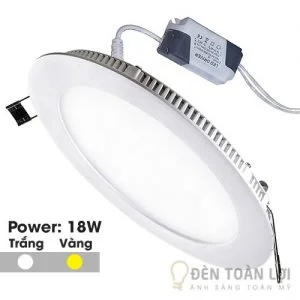 Đèn Âm Trần Mẫu đèn led âm trần siêu mỏng 18W tr?òn