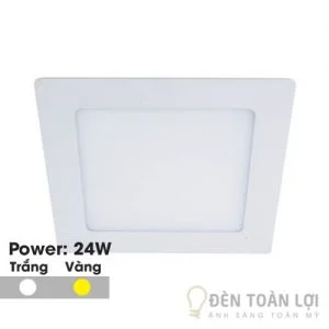 Đèn Âm Trần: Mẫu đèn led âm trần siêu mỏng 24W vuông