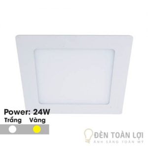 Đèn Âm Trần: Mẫu đèn led âm trần siêu mỏng 24W vuông