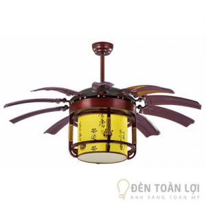 Đèn Quạt Trần Mẫu quạt lồng đèn điều hòa và làm mát có đèn led 32w