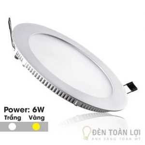 Đèn Âm Trần: Mẫu đèn led âm trần siêu mỏng 6W