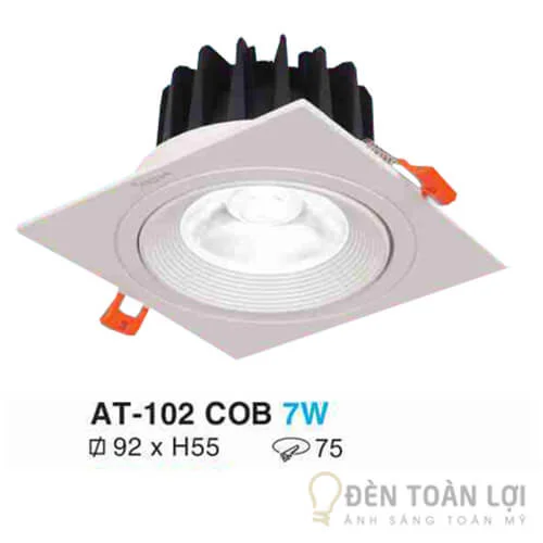 Đèn trần màu đen LED cao cấp 1 che 7W