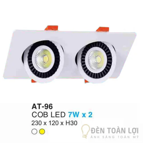 Đèn trần màu đen LED siêu mỏng 7W