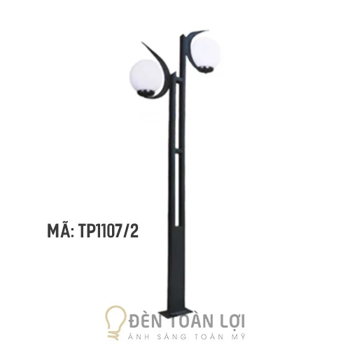 Đèn trụ sân vườn hiện đại màu đen