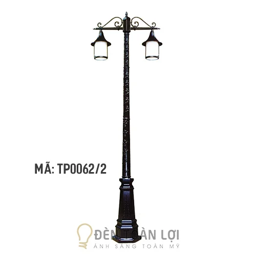 Đèn Trụ Sân Vườn Màu Đen