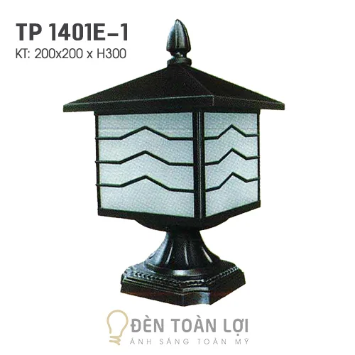 Đèn trụ màu đen trang trí hành lang chung cư