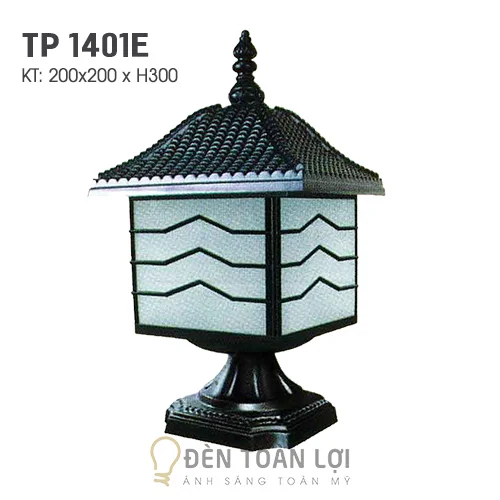 Đèn trụ màu đen phong cách châu Âu