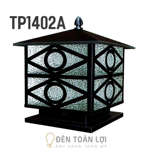 Đèn Trụ Màu Đen Cong Sang Trọng