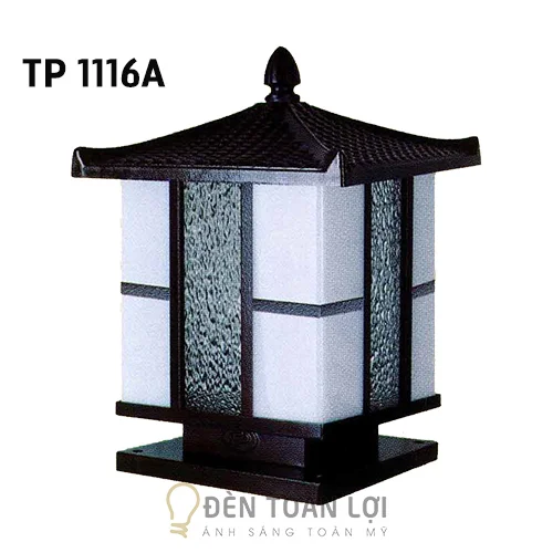 Đèn trụ màu đen trang trí
