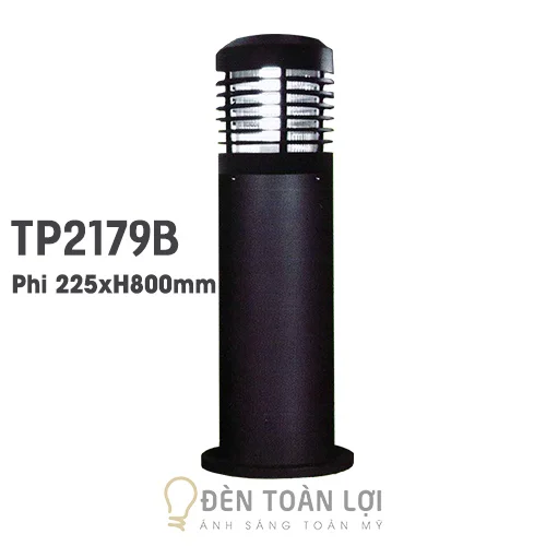 Đèn trụ màu đen trang trí công viên đường phố tiết kiệm điện
