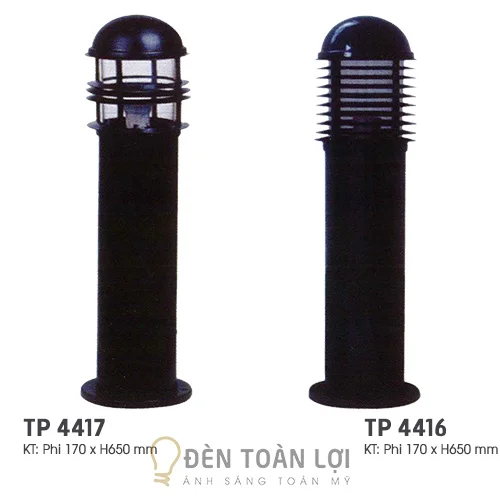 Đèn Trụ Màu Đen LED Sân Vườn
