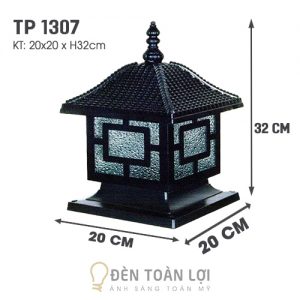 Đèn trụ cổng nhôm đúc gang đúc TP1307