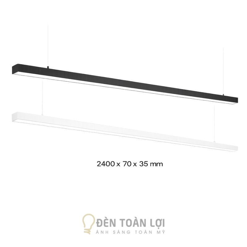 Đèn Thả Máng 2400 rộng 70 cao 35mm