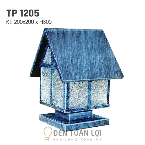 Đèn trụ màu đen trang trí trụ cổng hàng rào