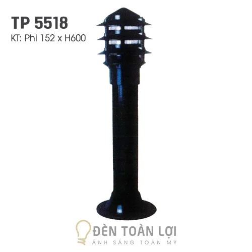 Đèn trụ màu đen trang trí đường phố