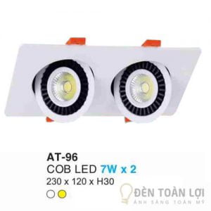 Đèn Âm Trần COB LED 7Wx2 AT-96 Xoay