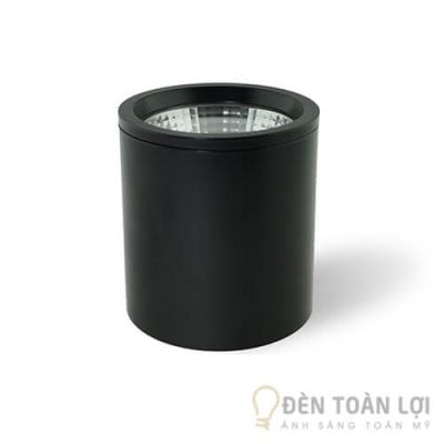 Đèn ống bơ lắp nổi 12W COB vỏ đen