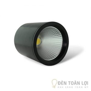 Đèn ống bơ lắp nổi 12W COB vỏ đen Kingled