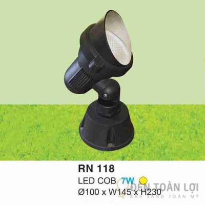 Đèn Rọi Đèn led rọi COB 7W 3 màu ánh sáng kèm đế rọi