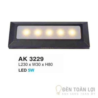 Đèn Âm Cầu Thang Đèn led 5W âm bậc thang AK 3229