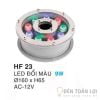 Đèn âm dưới nước non bộ led đổi màu HF23 9W-12V