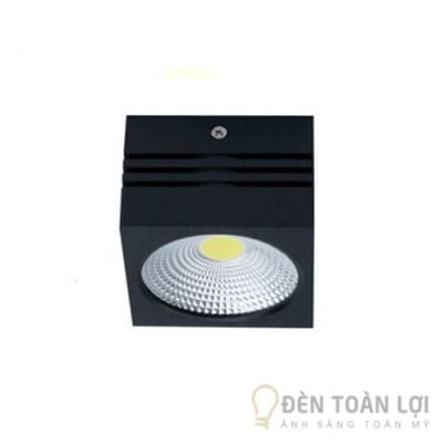 Đèn Ống Bơ Đèn led vuông thân đen trắng 7W