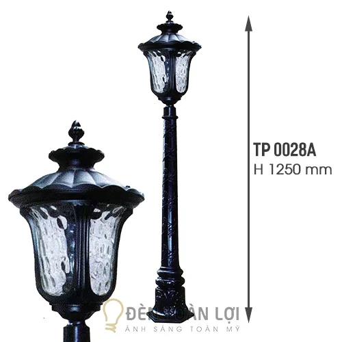 Đèn trụ cổng sân vườn biệt thự cao cấp Mã TP0028A