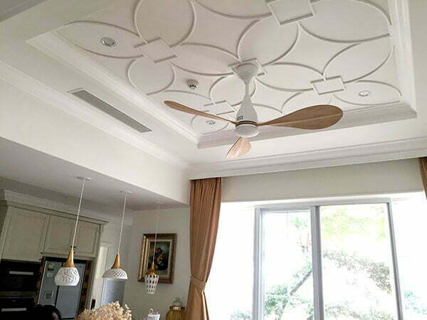 Đèn quạt trần dùng động cơ tiết kiệm điện