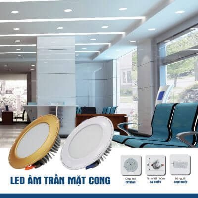 Tổng hợp những mẫu đèn led âm trần hot nhất 2019 (1)