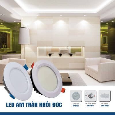 Tổng hợp những mẫu đèn led âm trần hot nhất 2019 (2)