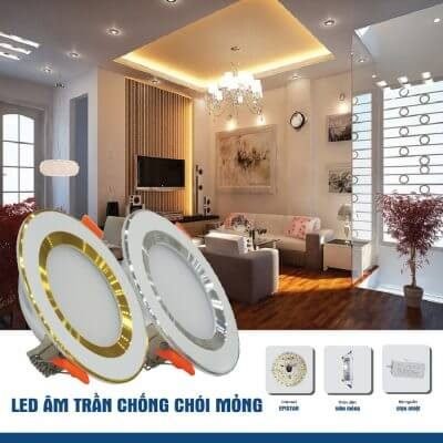 Tổng hợp những mẫu đèn led âm trần hot nhất 2019 (4)