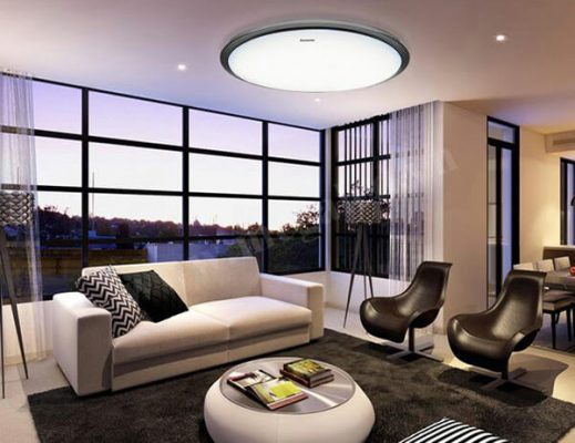Đèn ốp trần nổi cho phòng khách chung cư