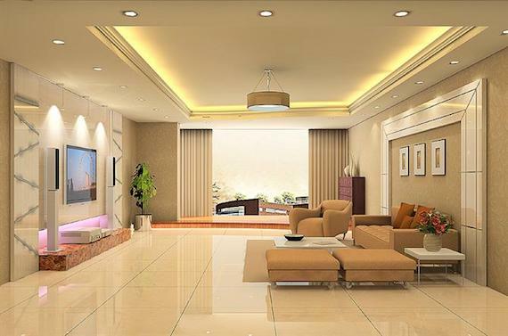 Đèn chiếu sáng chung cư phòng khách