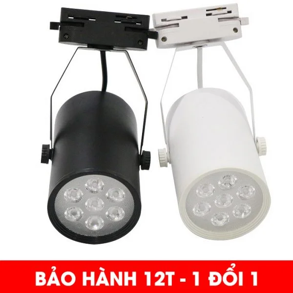 Đèn rọi màu đen rọi ray 7W