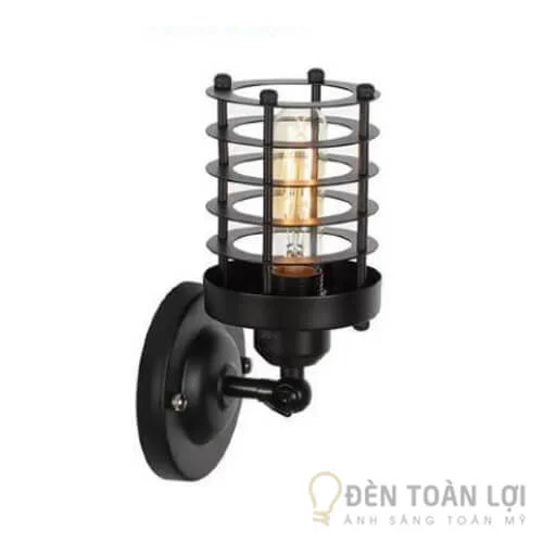 Đèn vách đèn gắn tường kiểu công nghiệp lá sắt ống tròn