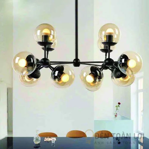 Đèn thả chùm trang trí chung cư 12 bóng Ø750mm