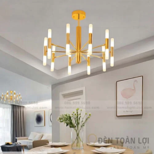 Đèn thả trần LED hiện đại trang trí phòng khách