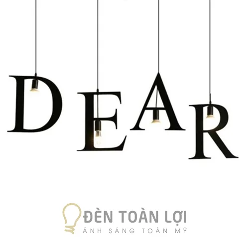 Đèn Thả Trần Hình Chữ Cái