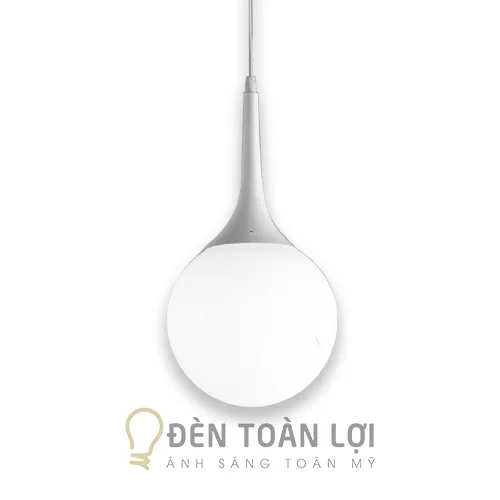 Đèn thả trần thủy tinh đúc hình giọt nước màu đen