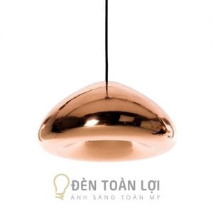 Mẫu đèn thả copper hình nấm trang trí bàn ăn THCN 197