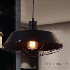 Đèn thả chao kim loại phong cách công nghiệp trang trí