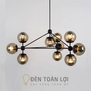 Đèn thả chùm phòng khách hiện đại 10 bóng led cao cấp