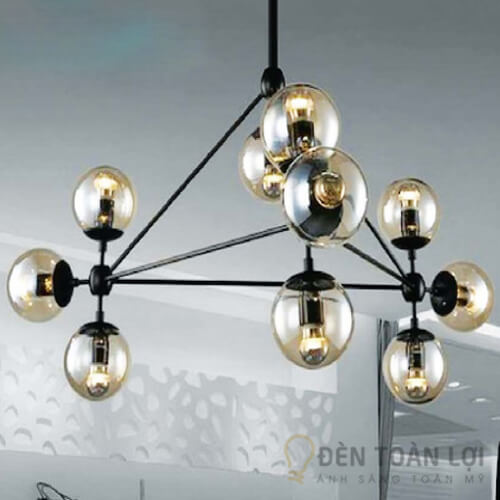 Đèn thả chùm phân tử 10 bóng E27 trong danh mục đèn thả trang trí góc 2