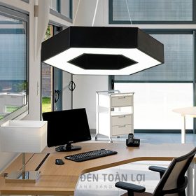 Đèn thả chiếu sáng văn phòng hình học lục giác rỗng