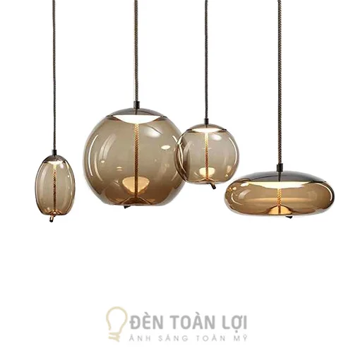 Đèn thả trang trí thủy tinh cao cấp THCN37 hiện đại