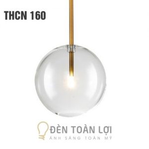Đèn thả thuỷ tinh trang trí quán cafe sang trọng Đèn Toàn Lợi