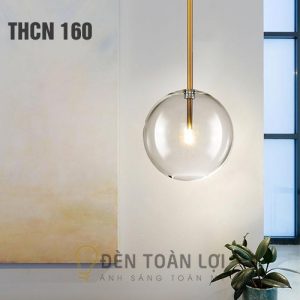 Đèn thả thuỷ tinh trang trí quán cafe sang trọng Đèn Toàn Lợi