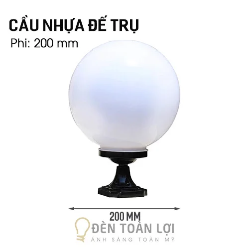 Đèn trụ công màu đen